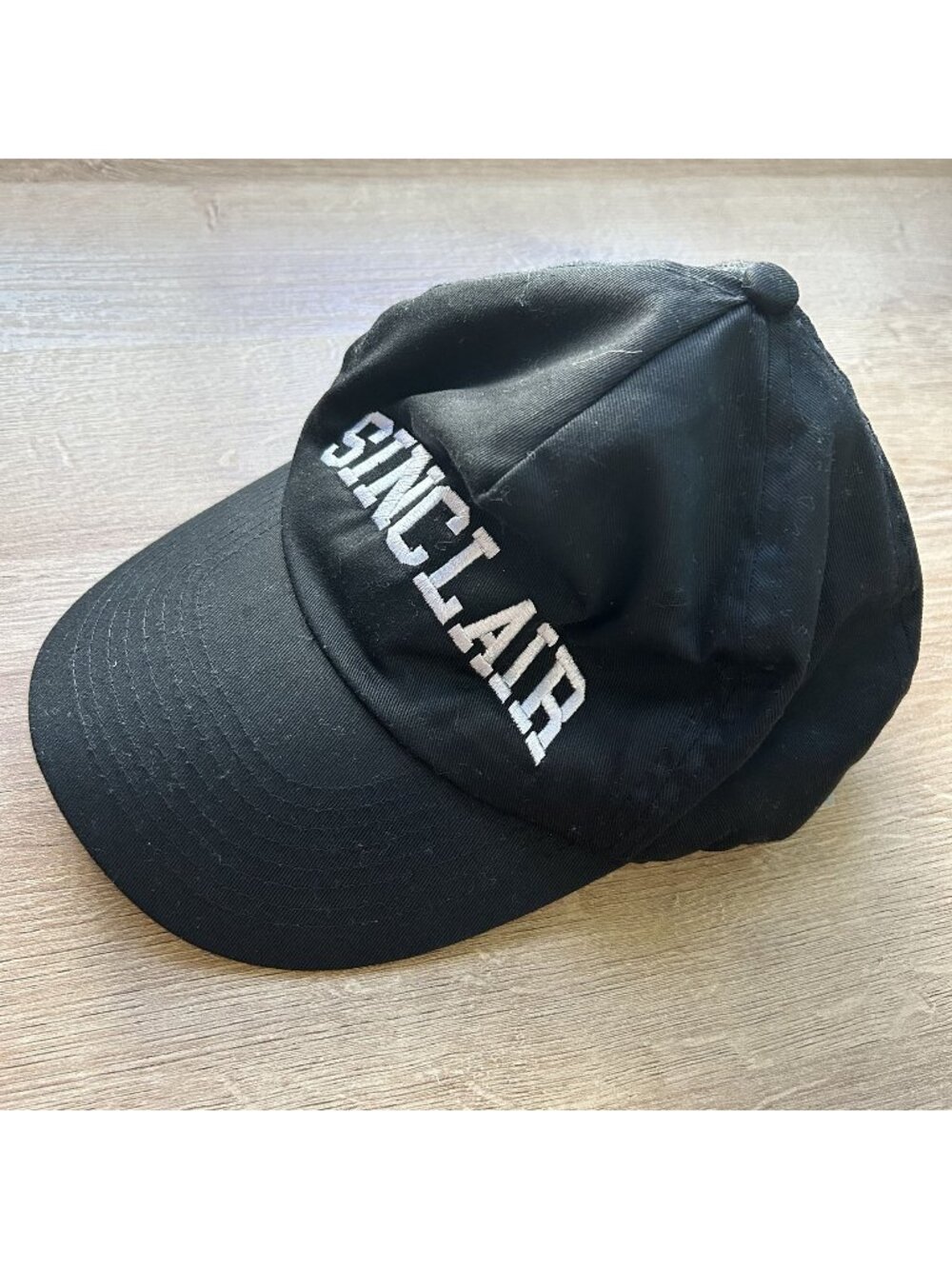 Sinclair Global Black White Logo Cotton Blend Snapback Hat